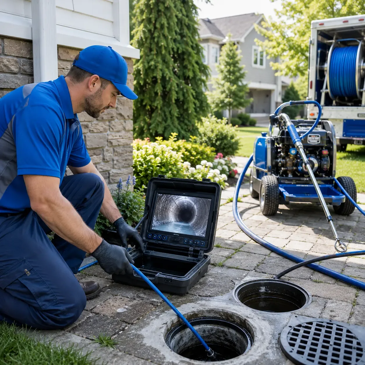 Outdoor drain cleaning professionals serving Caddo, TX